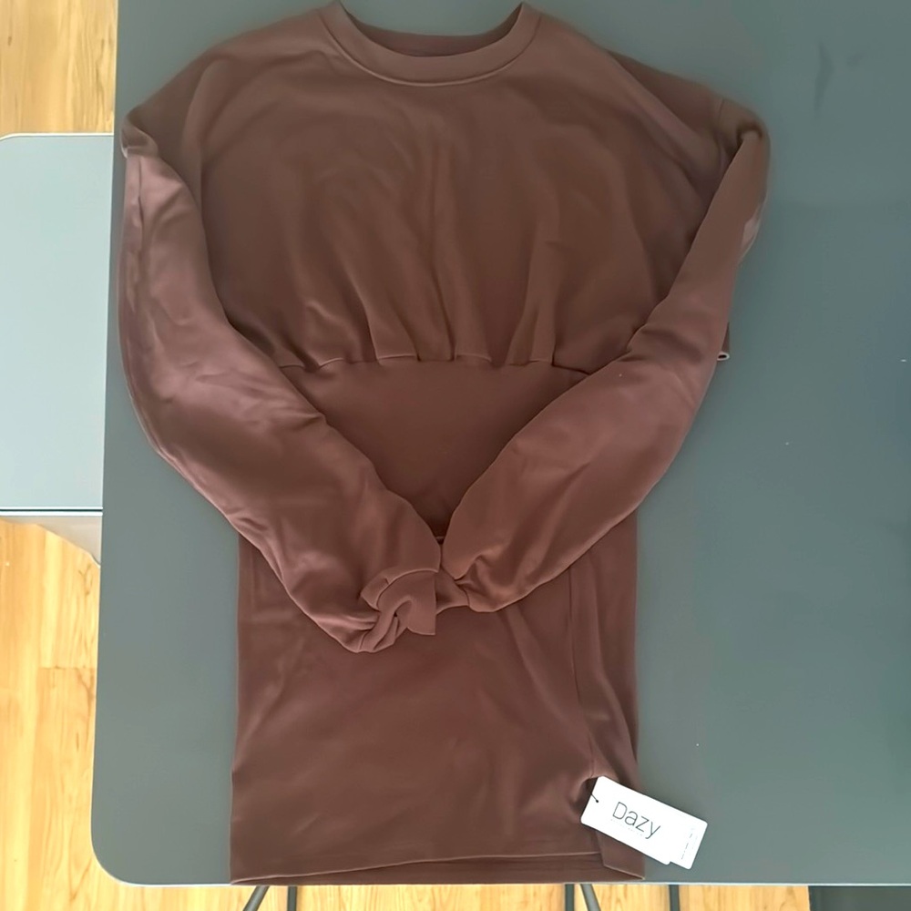 Chocolate sweater dress